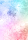 Pastel rainbow coloured watercolour texture background Royalty Free Stock Photo