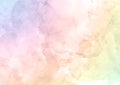 Pastel rainbow coloured watercolour texture Royalty Free Stock Photo