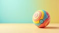 Pastel rainbow sphere on a soft background a colorful abstract design element for modern projects. Generative AI Royalty Free Stock Photo