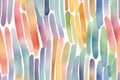 Pastel Rainbow Watercolor Brush Stripes