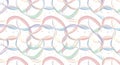 Pastel Ribbons and Stars Seamless Pattern Royalty Free Stock Photo