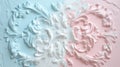 Pastel Rococo Relief Sculpture