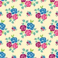 Pastel rose seamless pattern background