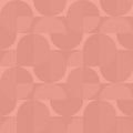 Pastel rosy beige geometric seamless pattern