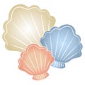Pastel Seashells Clip Art
