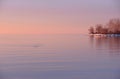 Pastel shades of dawn on Lake Ontario and Mystic Point