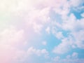 Pastel pink and blue sky background Royalty Free Stock Photo