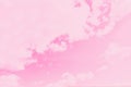 Pastel sky background. Pink sky with fluffy clouds Royalty Free Stock Photo