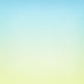 Pastel sky blue and soft yellow blurred background texture in spring gradient colors Royalty Free Stock Photo