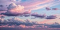 Pastel Sky Dream Pink and Purple Clouds at Sunset, Sky, Clouds Royalty Free Stock Photo