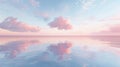 Pastel Sky and Tranquil Sea at Dawn Royalty Free Stock Photo