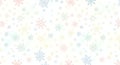 Pastel Snowflake and Star Pattern Background Royalty Free Stock Photo