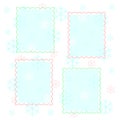 Pastel snowflakes scrapbook