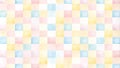 Pastel square grid pattern background texture for design projects. Generative AI Royalty Free Stock Photo