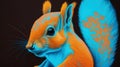 Pastel Squirrel Pop Painting