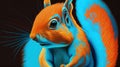 Pastel Squirrel Pop Painting