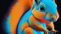 Pastel Squirrel Pop Painting