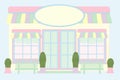 Pastel Store Front - Mouse Drawn