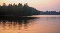 Wilderness Lake at Dusk Royalty Free Stock Photo