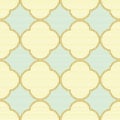 Pastel textured quatrefoil seamless vector pattern Royalty Free Stock Photo