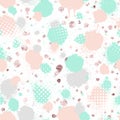 Pastel tone seamless pattern. Abstract brush stroke. Rose gold background. Cute watercolor texture. Fashion style for design print Royalty Free Stock Photo