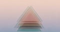 Pastel Triangle Layers Background with Abstract Geometric Glass Royalty Free Stock Photo