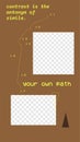 Pastel Vertical Poster Template with Transparent Background for Social Media Stories. Frame with Three spots for Your