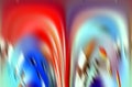 Soft lines, orange blue white red fluid soft lines, colorful abstract background, abstract forms and geometries Royalty Free Stock Photo