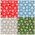 Pastel wallpaper with snowflakes pattern Royalty Free Stock Photo