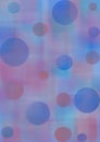 Pastel watercolor abstract background with circles in blue and violet colors. Royalty Free Stock Photo