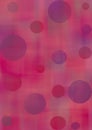 Pastel watercolor abstract background with circles in pink and violet colors. A4 size format. Royalty Free Stock Photo