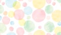 Pastel Watercolor Circles Pattern Royalty Free Stock Photo