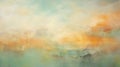 Pastel Watercolor Painting: Serene Landscapes In Ethereal Light Royalty Free Stock Photo