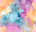 Pastel Watercolor Texture Abstract Cloud Design Royalty Free Stock Photo