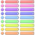 Pastel web buttons