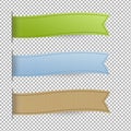 Pastel Web Ribbons Set Royalty Free Stock Photo