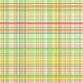 Pastel yellow multicolored stripes plaid