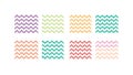 Pastel Zigzag Wave Pattern Backgrounds, vector design Generative AI Royalty Free Stock Photo
