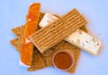 Pasteli  with sesame, honey, peanut . Royalty Free Stock Photo