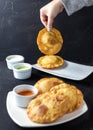 Pastelito traditional venezuelan food Royalty Free Stock Photo