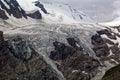 The Pasterze glacier in the Alps in Austria. Royalty Free Stock Photo