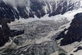 The Pasterze glacier in the Alps in Austria. Royalty Free Stock Photo