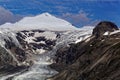 The Pasterze glacier in the Alps in Austria. Royalty Free Stock Photo