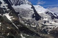 The Pasterze glacier in the Alps in Austria. Royalty Free Stock Photo