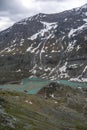 The Pasterze glacier with Grossglockner mountains massif