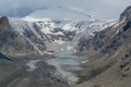 The Pasterze glacier near the peak of Grossglockner on Austria Royalty Free Stock Photo