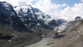 Pasterze Glacier and Grossglockner mountain in Austriahe Tauern, Austria. Royalty Free Stock Photo