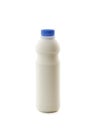 Pasteurized milk bottle isolated on white background