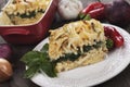 Pasticcio with zucchini and chard Royalty Free Stock Photo