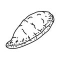 Pasties Icon. Doodle Hand Drawn or Outline Icon Style